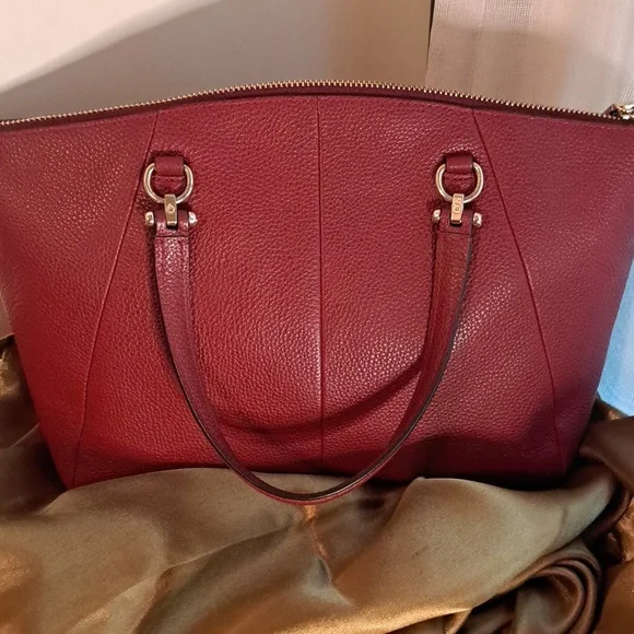 NEW Coach  Prairie Burgundy Satchel and Crossbody Excellent Condition - Picture 6 of 14